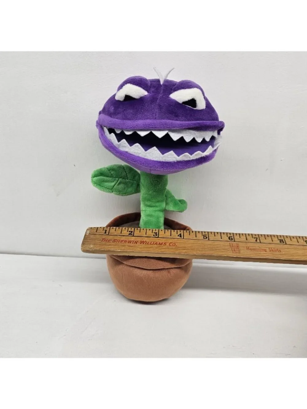 Monuva Plant Monsters PVZ Chomper Plush Purple Venus Flytrap Pot Toy 10